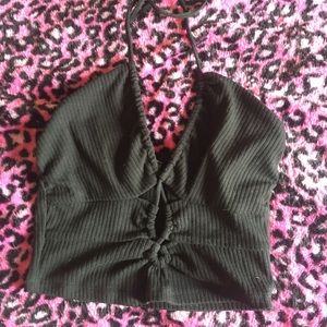Target xs black crop top
